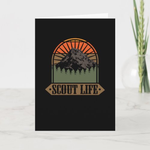 Scout Life Happy Camper Scouting Lovers Card