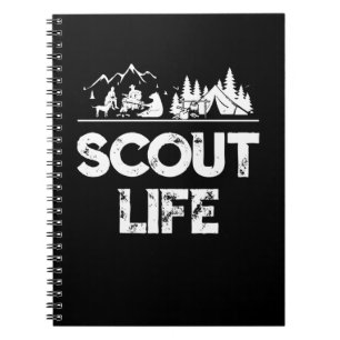 Scout Life Scouting Lovers Gifts Hiking Happy Camp Notebook