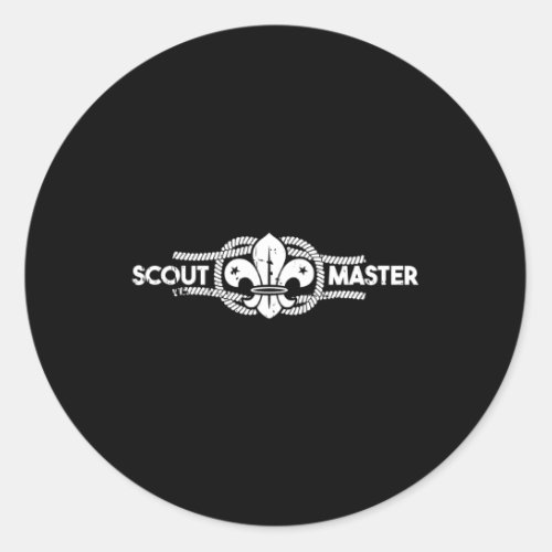 Scout Master Classic Round Sticker