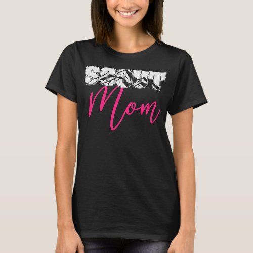 Scout Mom Mothers Day Scouting Supporter  T_Shirt