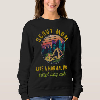 Scout Mom Scouting Troop Leader Boys Girls Camping Sweatshirt