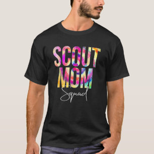 Scout Mom Squad Tie Dye Back To School Women Appre T-Shirt
