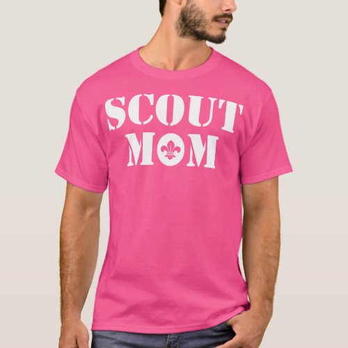 Scout Mom white T_Shirt
