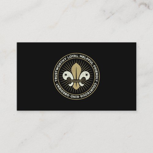Scout Oath and Law for Scout Member Boys and Girls Business Card