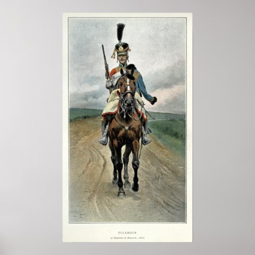 Scout of the 9th Regiment of Hussars Poster