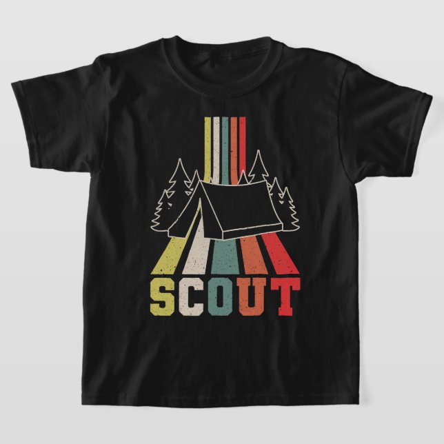 Scout Retro Tent T-Shirt (Laydown)