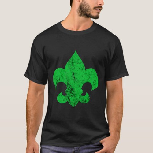 Scout Scout Lily Sign Scout Symbol Camper T_Shirt