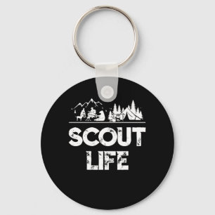 Scout Scouting Leader Camping Hiking Keychain