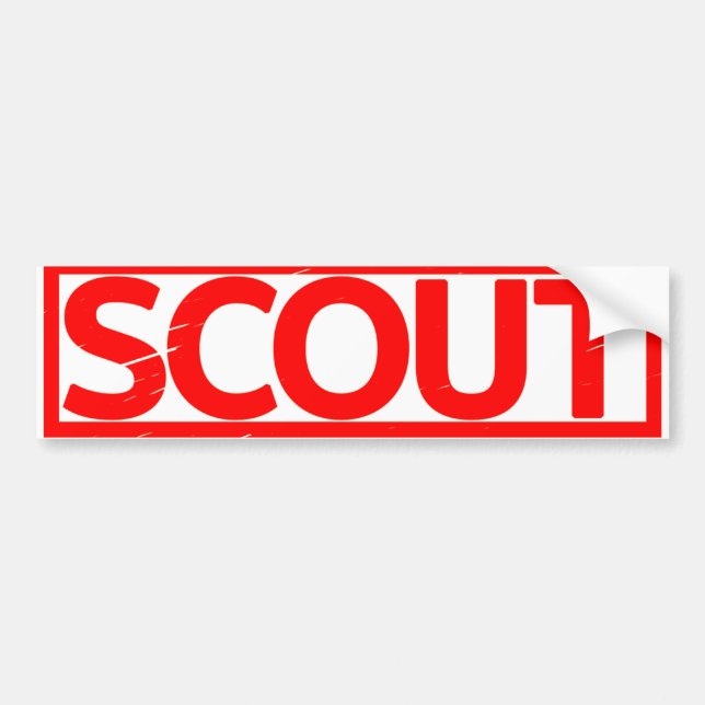 Scout Stamp Bumper Sticker (Front)
