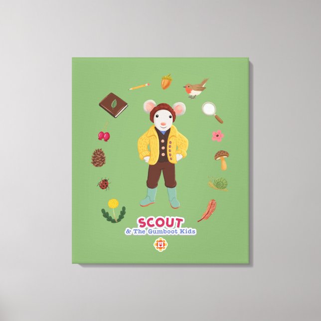 Scout & The Gumboot Kids Canvas Print (Front)