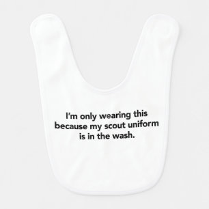 Scout Uniform Light Baby Bib