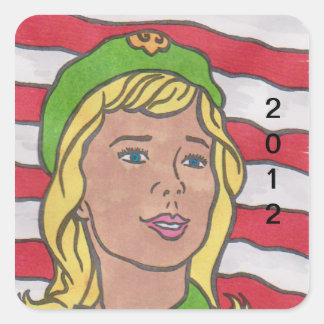 SCOUTING CENTENNIAL ART by David Smith STICKERS 01