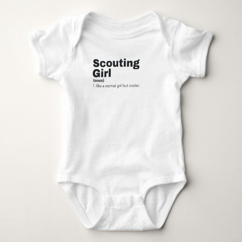 Scouting Girl _ Scouting Baby Bodysuit