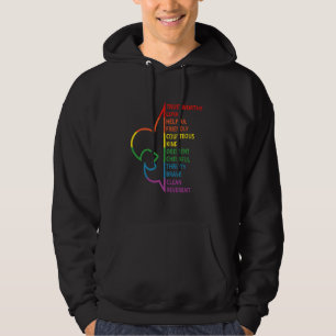 Scouting Law Scouting Camping Rainbow Colorful Hoodie