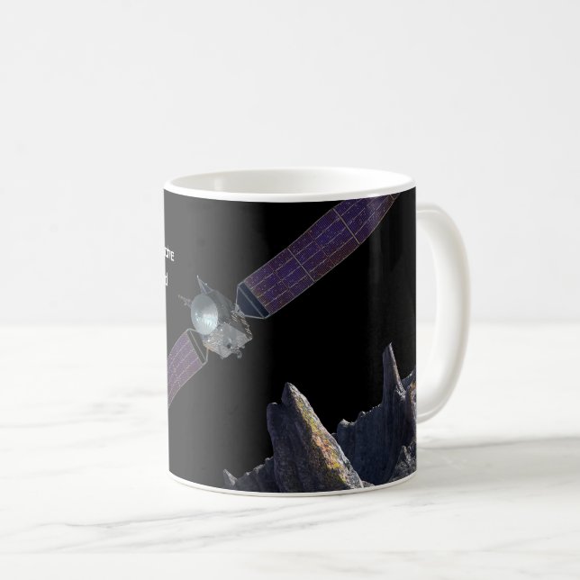 Scouting Mission to Asteroid 16 Psyche Coffee Mug (Front Right)