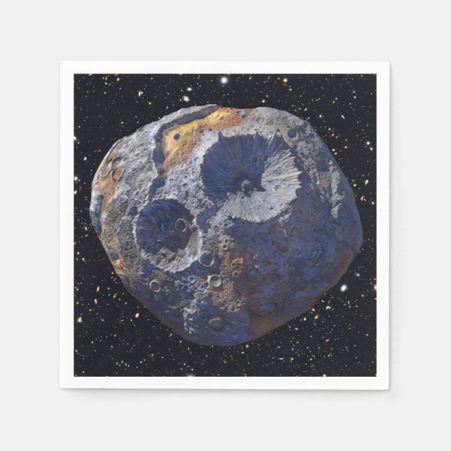 Scouting Mission to Asteroid 16 Psyche Napkins (Front)