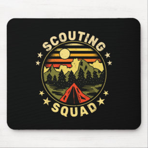 Scouting Squad Vintage Scouts Camping Boy Hiking S Mouse Pad