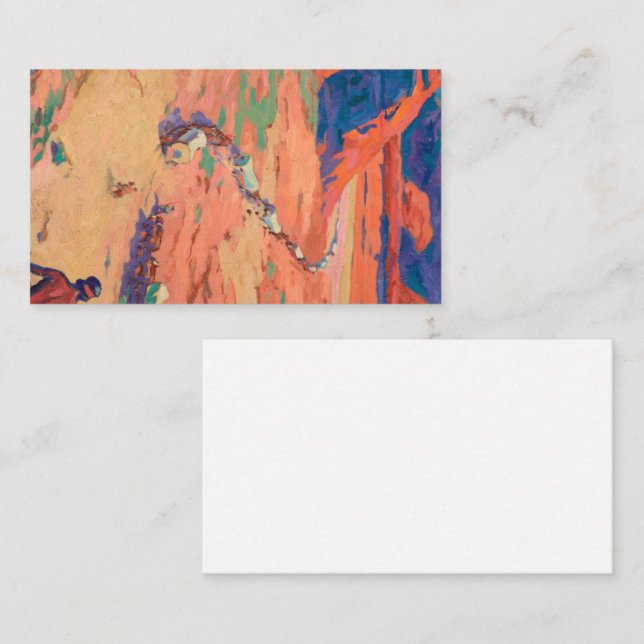 Scouting the Intruders by Maynard Dixon Business Card (Front/Back)