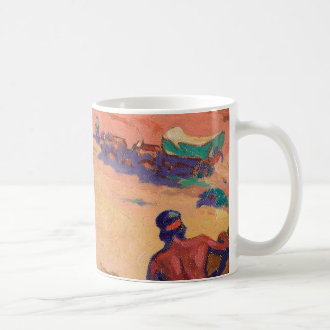 Scouting the Intruders by Maynard Dixon Coffee Mug (Right)
