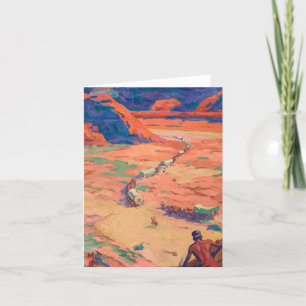 Scouting the Intruders by Maynard Dixon Letterpress Thank You Card
