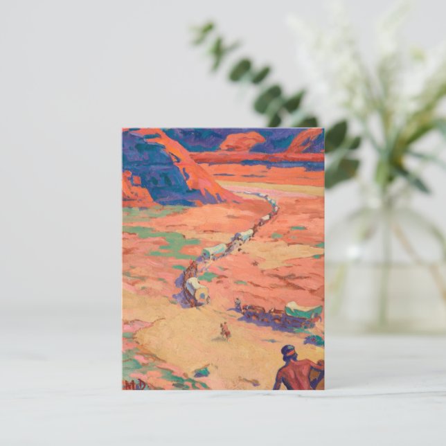 Scouting the Intruders by Maynard Dixon Note Card (Standing Front)