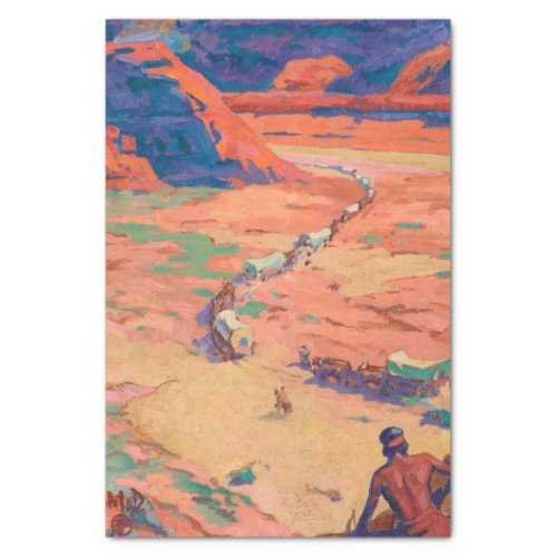 Scouting the Intruders by Maynard Dixon Tissue Paper