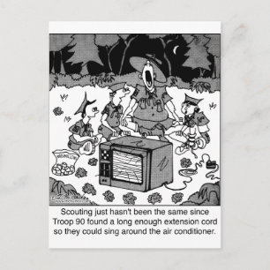 Scouting with Air Conditioners Postcard