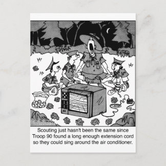 Scouting with Air Conditioners Postcard