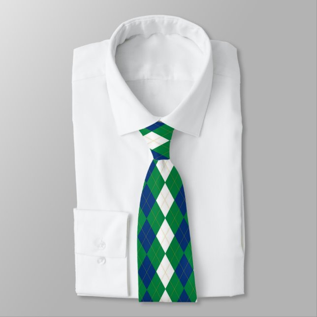 Scouts Argyle Neck Tie (Tied)