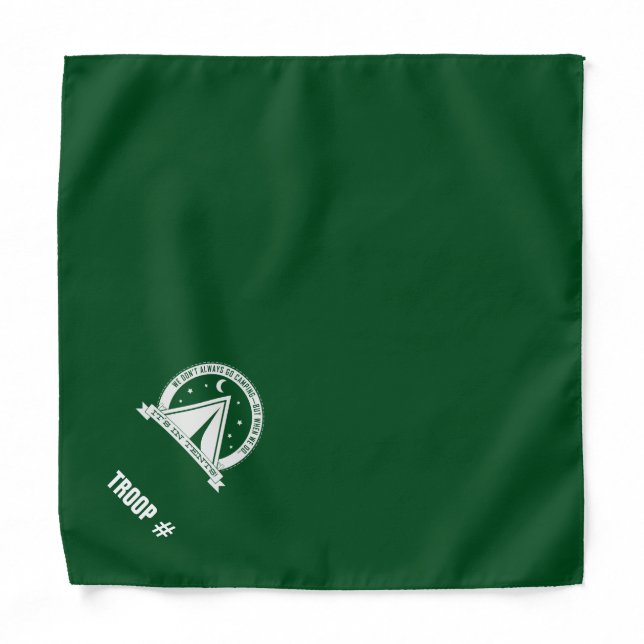 Scouts camping in tents. Bandana (Front)