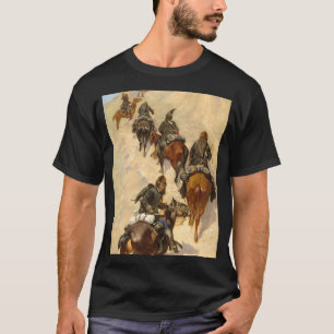 Scouts Climbing A Mountain Frederic Remington T-Shirt