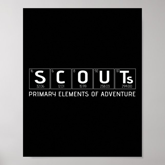 Scouts Primary Elements Of Adventure Science Scout Poster (Front)