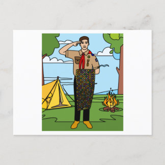 Scouts Survival Nature Nature Postcard