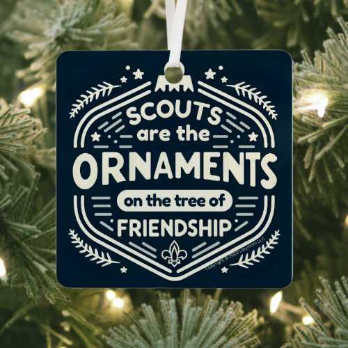 Scouts Tree of Friendship Metal Ornament
