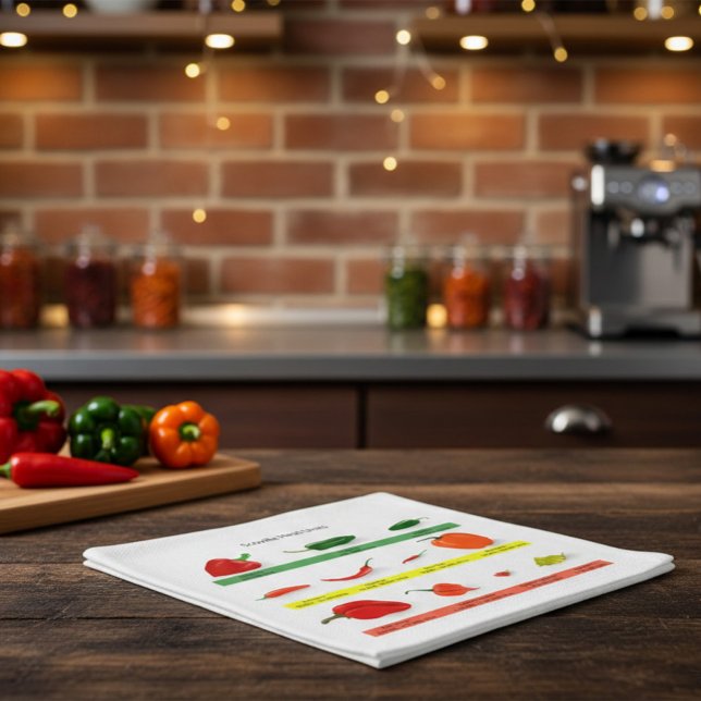 Scoville Heat Units Chili Pepper Chart  Napkins (Creator Uploaded)