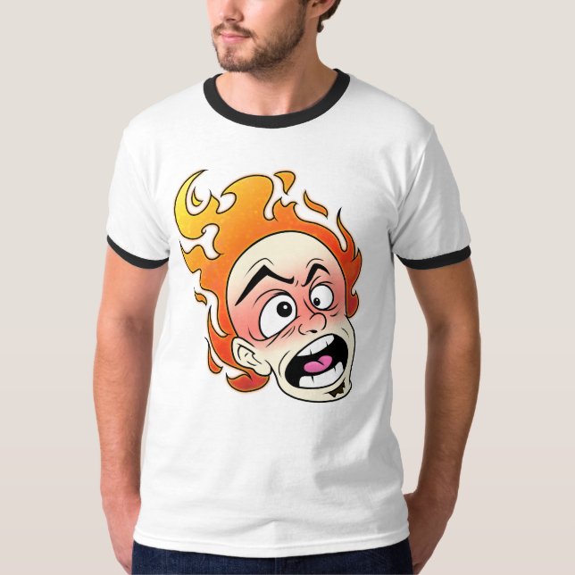 Scovillelicous Fire Men's Basic Ringer T-Shirt (Front)