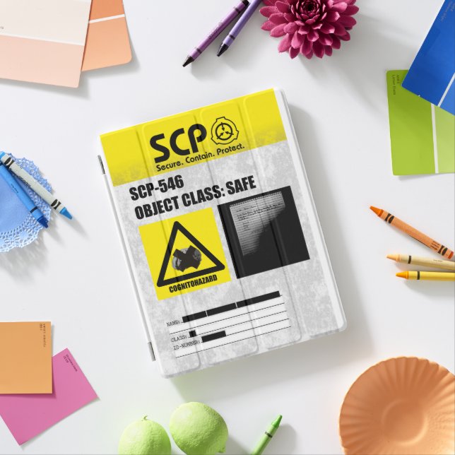 SCP - 546 "A Notebook"  iPad Air Cover (In Situ)