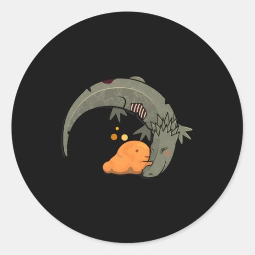 Scp_999 Scp_682 Tickle Monster Hard To Destroy Rep Classic Round Sticker