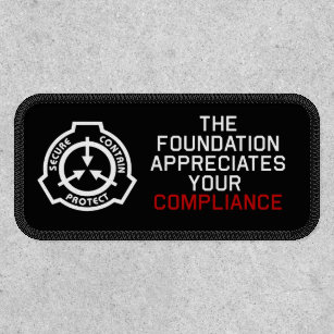 Scp Foundation Badges, Scp Embroidered Patch