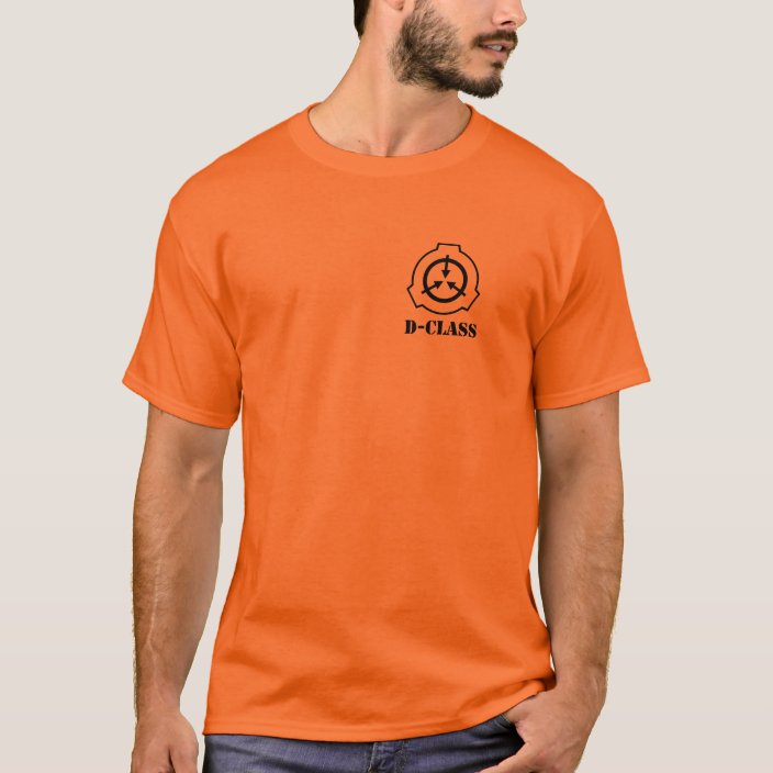 Scp Logo Shirt - scp class d shirt roblox