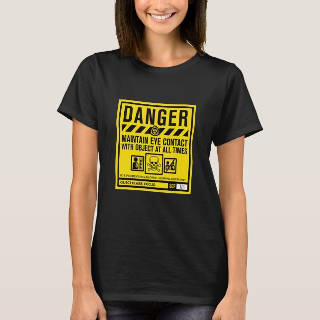 Scp Foundation Danger Class Euclid T-Shirt (Front)