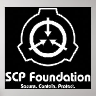 SCP logo Poster for Sale by AlmaFa123