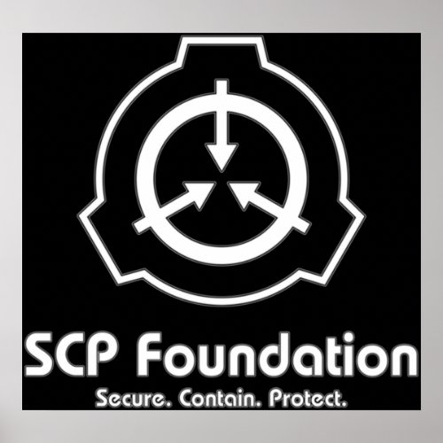 SCP Foundation in White Poster