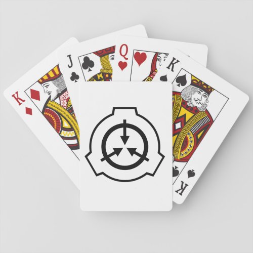Scp Foundation Logo Playing Cards
