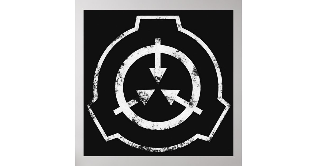 SCP Foundation Logo Poster Zazzle SCP Foundation Logo Poster Zazzle