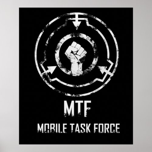 SCP Foundation Moblie Task Force MTF Poster