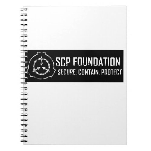 SCP Foundation Secure Contain Protect Notebook