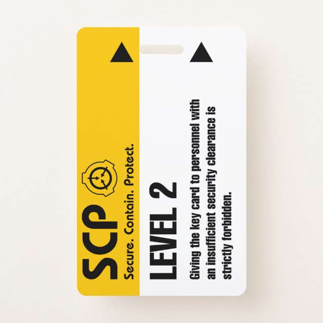 scp level 4 card