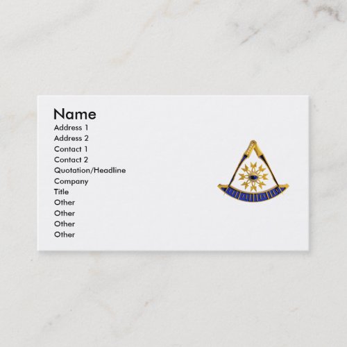 SCpastmasterGold, Name, Address 1, Address 2, C... Business Card Template