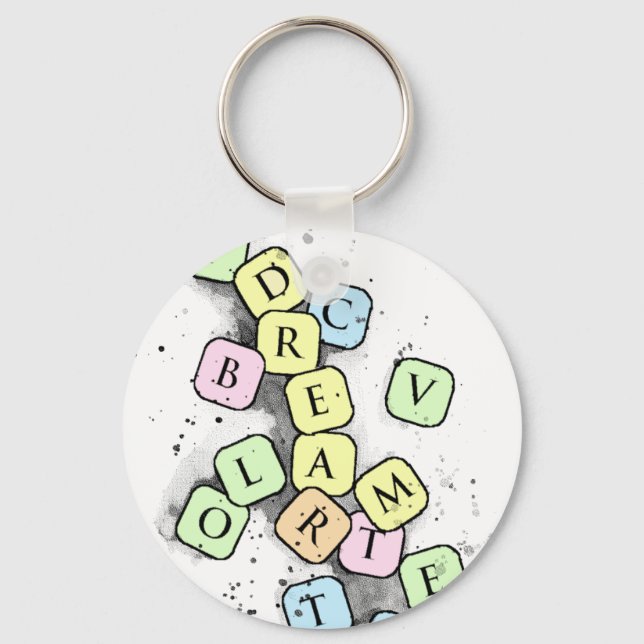 Scrabble letters keychain (Front)